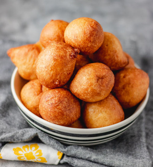 Puff-puff in a small bowl plate