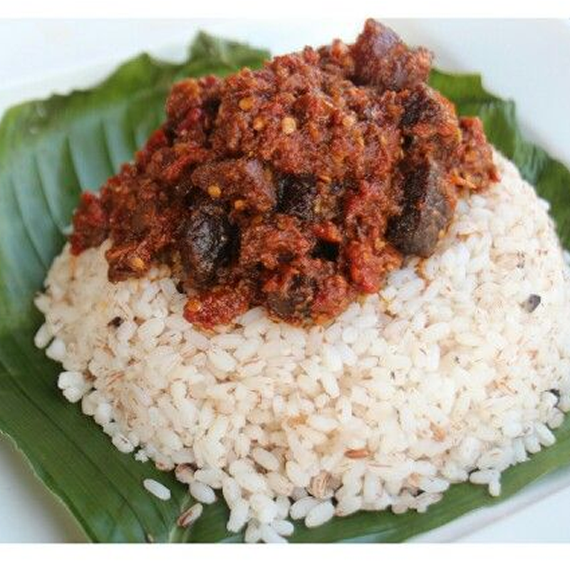 Ofada Rive Ofada Rice- Special Nigerian cuisine – Flame Afrique