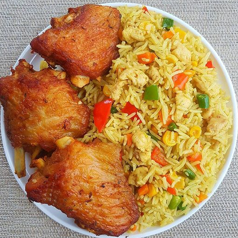 Fried Rice with Chicken or Turkey