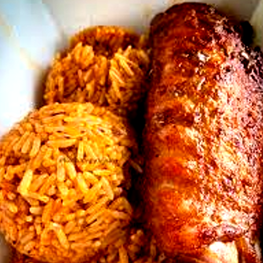 Jollof Rice with Turkey