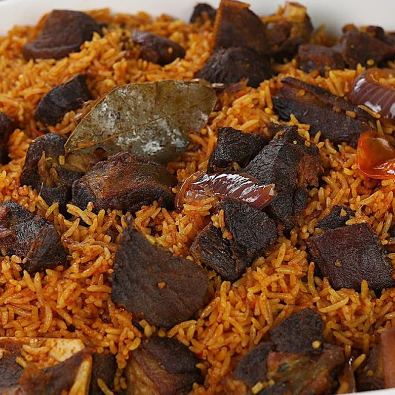 Goat Meat Jollof Rice